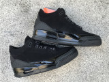 Authentic Air Jordan 3 “Black Cat”