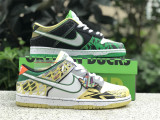 Authentic Division Street x Nike Dunk Low“What The Ducks Of A Feather” White/Green