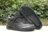 Authentic Air Jordan 4 Net Black