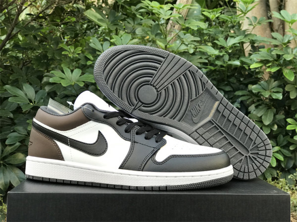 Authentic Air Jordan 1 LOW White/Black/Brown