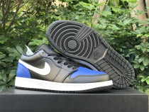 Authentic Air Jordan 1 LOW Black/Blue Authentic Air Jordan 1 LOW Black/Blue