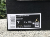 Authentic Air Jordan 1 LOW Black/White/Grey