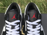 Authentic Air Jordan 1 LOW Black/White/Grey