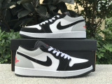 Authentic Air Jordan 1 LOW Black/White/Grey