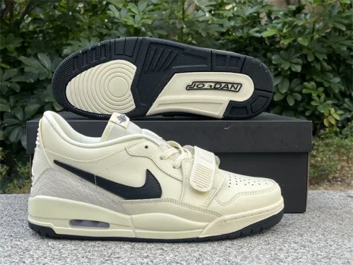 Authentic Jordan Legacy 312 Low  Coconut Milk Black