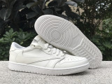 Authentic Travis Scott x Air Jordan 1 Low OG White