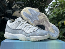 Authentic Air Jordan 11 Low “Snakeskin” Grey/White