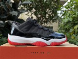 Authentic Air Jordan 11 Low “Bred” Black/Red