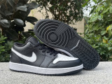 Authentic Air Jordan 1 LOW White/Black