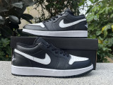 Authentic Air Jordan 1 LOW White/Black