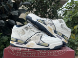 Authentic Nike Air Flight 89 Low Grey/White/Blue