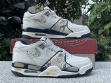 Authentic Nike Air Flight 89 Low Grey/White/Blue