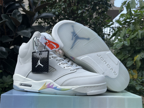 Authentic Air Jordan 5 Retro CNY Light Bone/Grey-Sail