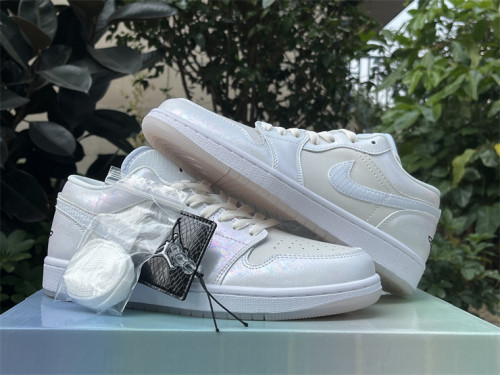 Authentic Air Jordan 1 Low WMNS CNY Football Grey White