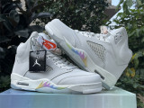 Authentic Air Jordan 5 Retro CNY Light Bone/Grey-Sail