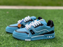 Authentic LV Trainer Sneaker Low Black/Blue