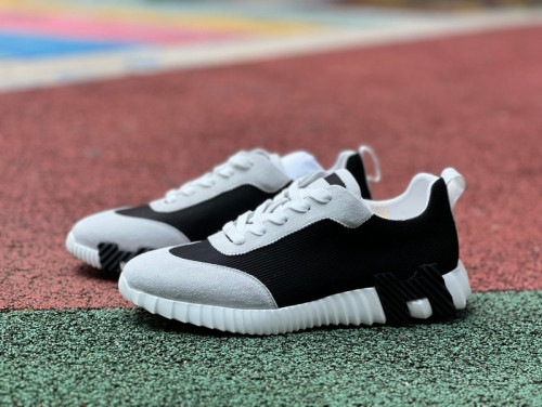 Authentic Hermes Bouncing Sneakers Black/Grey