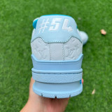 Authentic LV Trainer Sneaker Low Blue