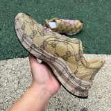 Authentic Gucci RUN Shoes Brown Pink
