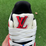 Authentic LV Trainer Sneaker Low Black/White/Blue