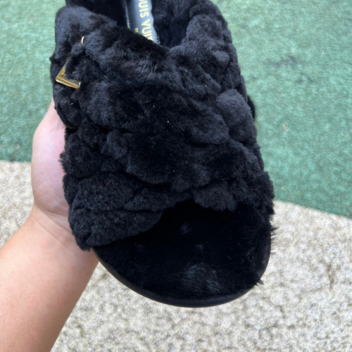 Authentic LV Women Bliss Sandal/Slippers Black