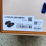 Authentic LV Women Bliss Sandal/Slippers Black