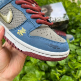 Authentic Nike Dunk Low Dark Blue/Brown NO.205