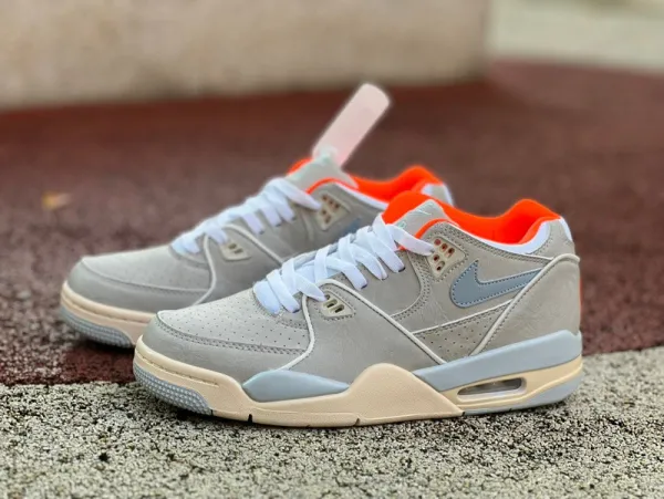 Authentic Nike Air Flight 89 Low Grey/Blue/Orange