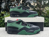 Authentic Air jordan 4 RM “Diffused” Black/Green