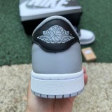 Authentic Air Jordan 1 Low White/Black Wolf Grey