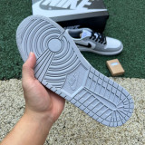 Authentic Air Jordan 1 Low White/Black Wolf Grey