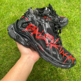 Authentic Balenciaga Runner Graffiti Black/Red