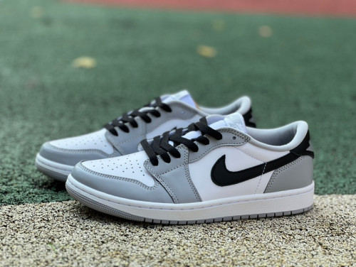 Authentic Air Jordan 1 Low White/Black Wolf Grey
