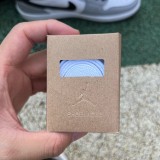 Authentic Air Jordan 1 Low White/Black Wolf Grey