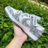 Authentic Nike Dunk Low x Dior White/Grey