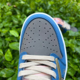 Authentic Travis Scott x Air Jordan 1 Low Wukong Blue/Pink