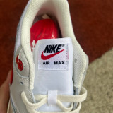 Authentic Nike Air Max 1 PRM White/Chile Red