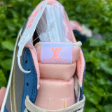 Authentic Travis Scott x Air Jordan 1 Low Wukong Blue/Pink