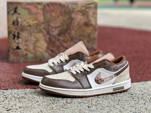 Authentic Air Jordan 1 Low White/Brown