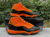 Authentic Air Jordan 11 Retro Orange/Black