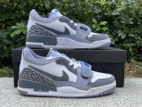 Authentic Air Jordan Legacy 312 Low White/Purple/Grey