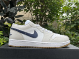 Authentic Air Jordan 1 low SE White/Grey