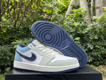 Authentic Air Jordan 1 low SE White/Blue