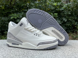 Authentic Air Jordan 3 “Sail/Metallic Silver”