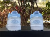 Authentic Air Jordan 1 low White/Blue