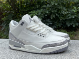 Authentic Air Jordan 3 “Sail/Metallic Silver”