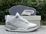 Authentic Air Jordan 3 “Sail/Metallic Silver”