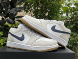 Authentic Air Jordan 1 low SE White/Grey
