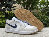 Authentic Air Jordan 1 low SE White/Grey