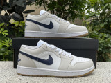 Authentic Air Jordan 1 low SE White/Grey